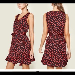 Sugar Lips Red and Black Heart Dress